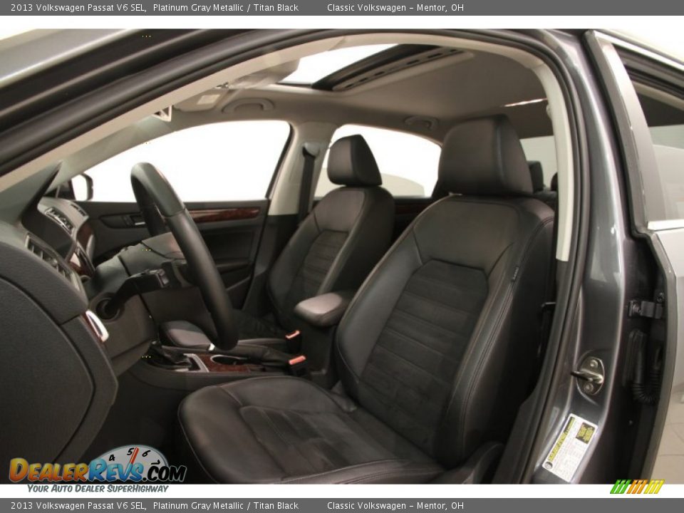 2013 Volkswagen Passat V6 SEL Platinum Gray Metallic / Titan Black Photo #5