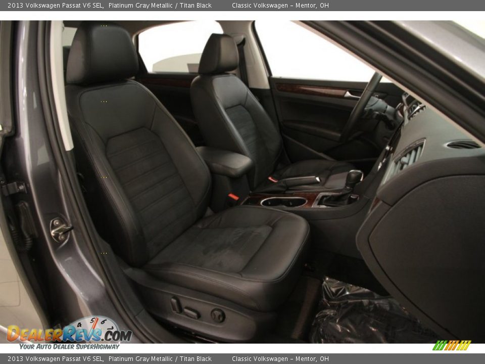2013 Volkswagen Passat V6 SEL Platinum Gray Metallic / Titan Black Photo #11