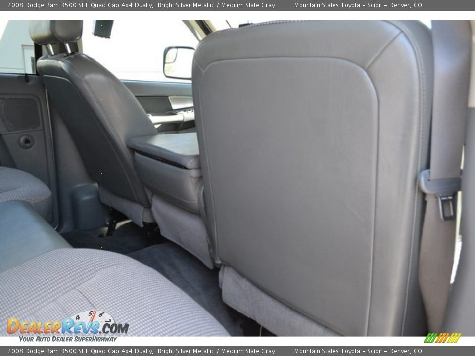 2008 Dodge Ram 3500 SLT Quad Cab 4x4 Dually Bright Silver Metallic / Medium Slate Gray Photo #20