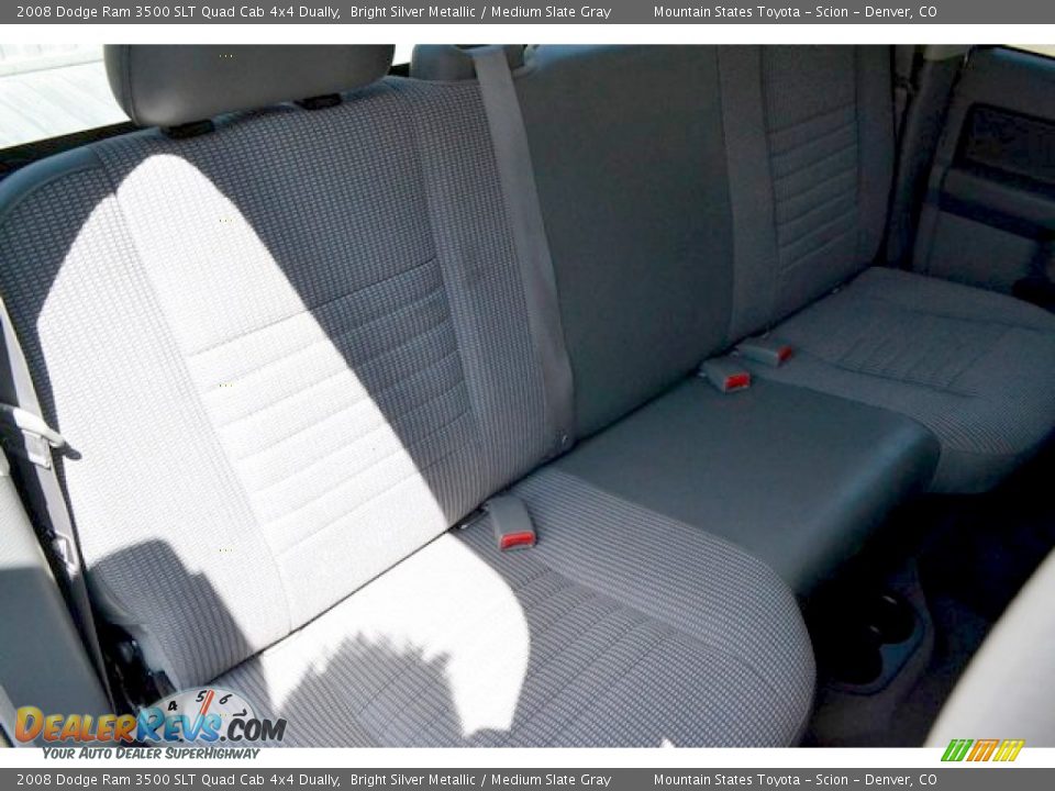 2008 Dodge Ram 3500 SLT Quad Cab 4x4 Dually Bright Silver Metallic / Medium Slate Gray Photo #21