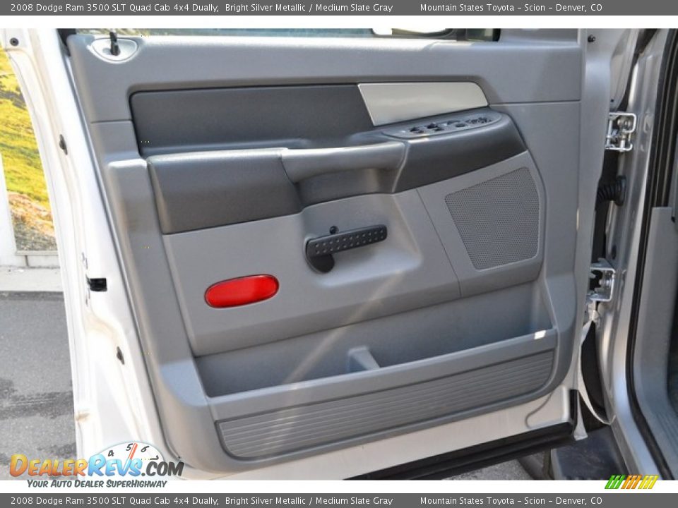 2008 Dodge Ram 3500 SLT Quad Cab 4x4 Dually Bright Silver Metallic / Medium Slate Gray Photo #24