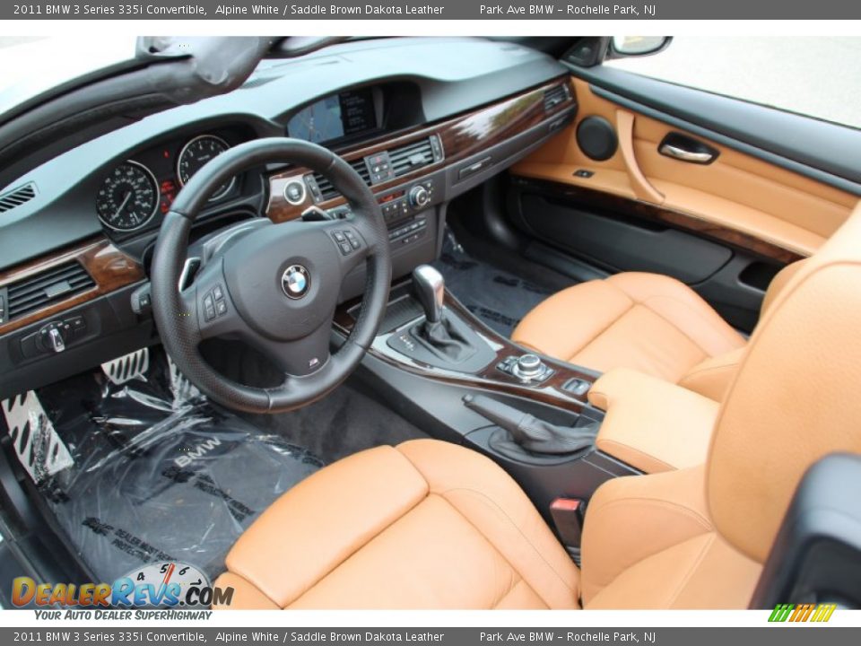 2011 BMW 3 Series 335i Convertible Alpine White / Saddle Brown Dakota Leather Photo #12