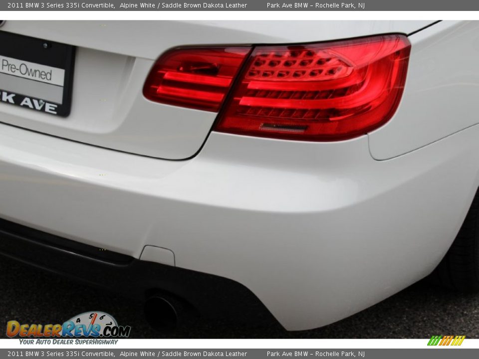 2011 BMW 3 Series 335i Convertible Alpine White / Saddle Brown Dakota Leather Photo #24
