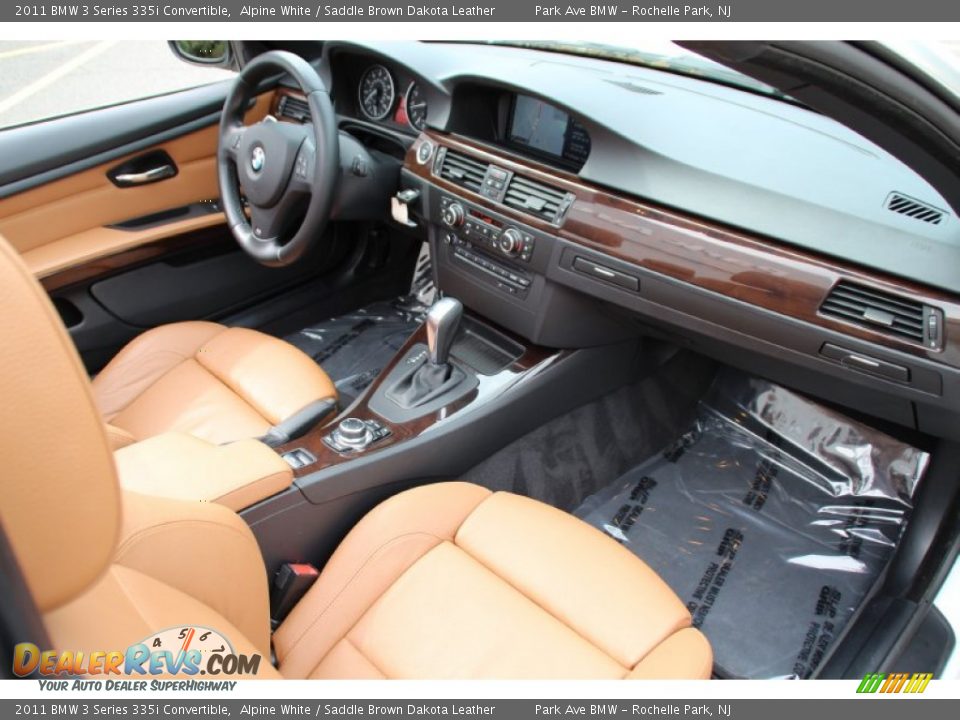 2011 BMW 3 Series 335i Convertible Alpine White / Saddle Brown Dakota Leather Photo #28