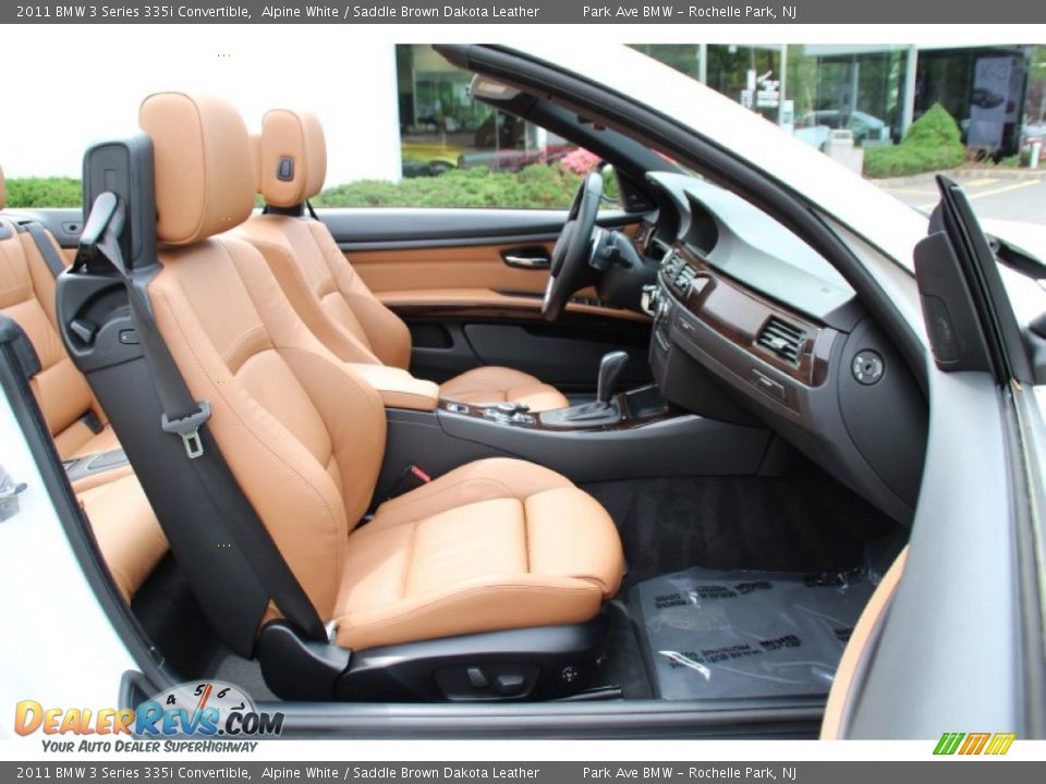 2011 BMW 3 Series 335i Convertible Alpine White / Saddle Brown Dakota Leather Photo #29