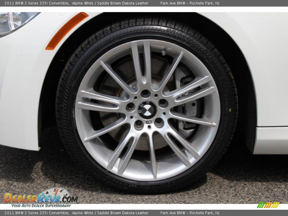 2011 BMW 3 Series 335i Convertible Alpine White / Saddle Brown Dakota Leather Photo #33