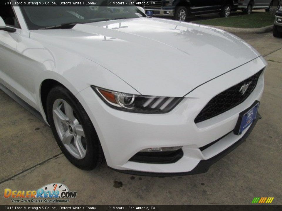 2015 Ford Mustang V6 Coupe Oxford White / Ebony Photo #3