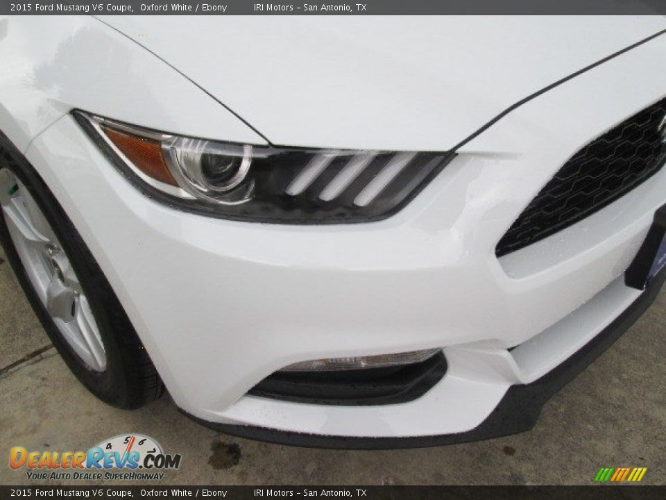 2015 Ford Mustang V6 Coupe Oxford White / Ebony Photo #4