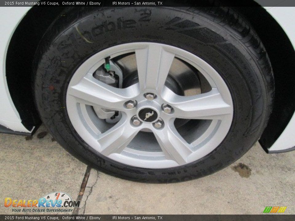 2015 Ford Mustang V6 Coupe Oxford White / Ebony Photo #5