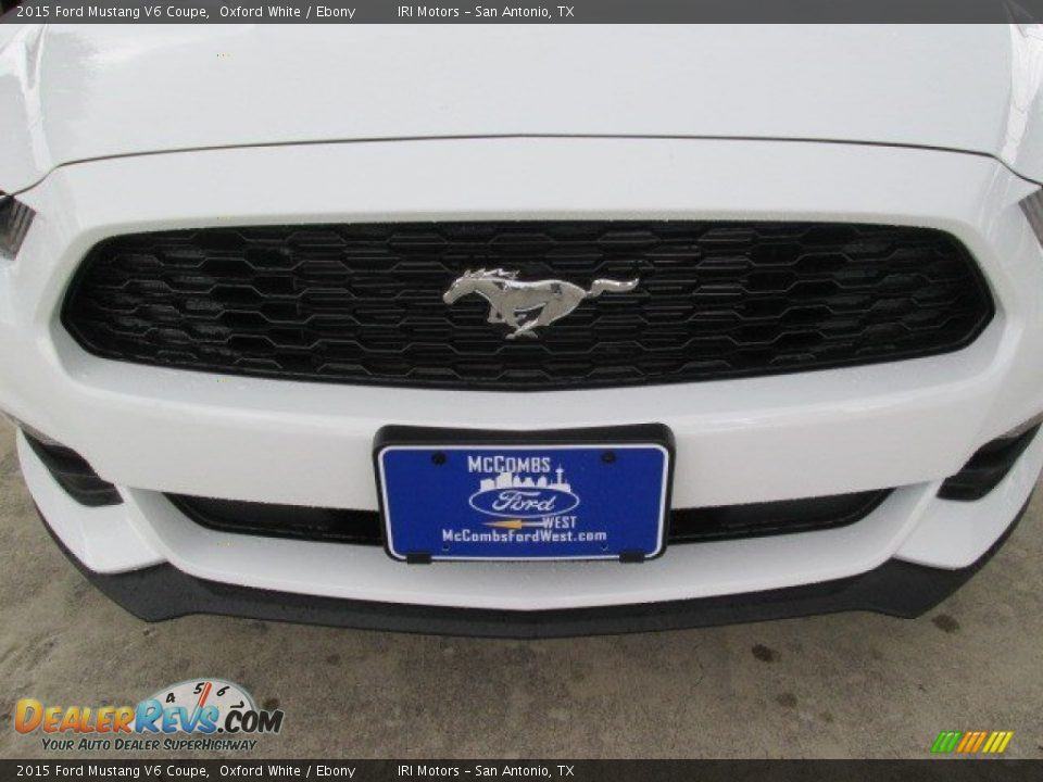 2015 Ford Mustang V6 Coupe Oxford White / Ebony Photo #9