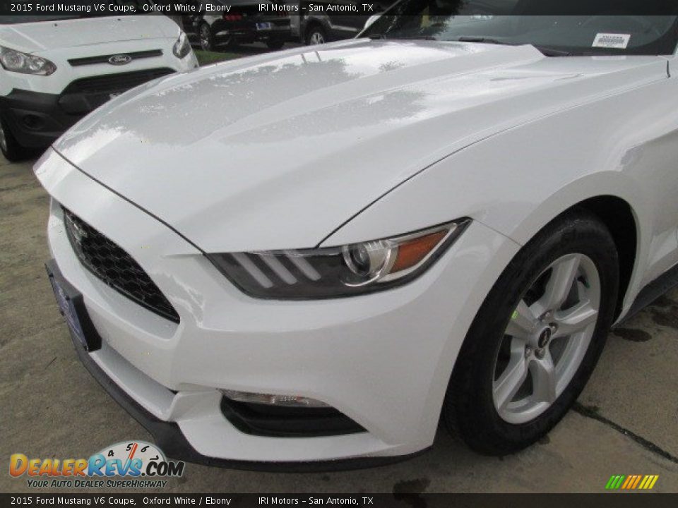 2015 Ford Mustang V6 Coupe Oxford White / Ebony Photo #11