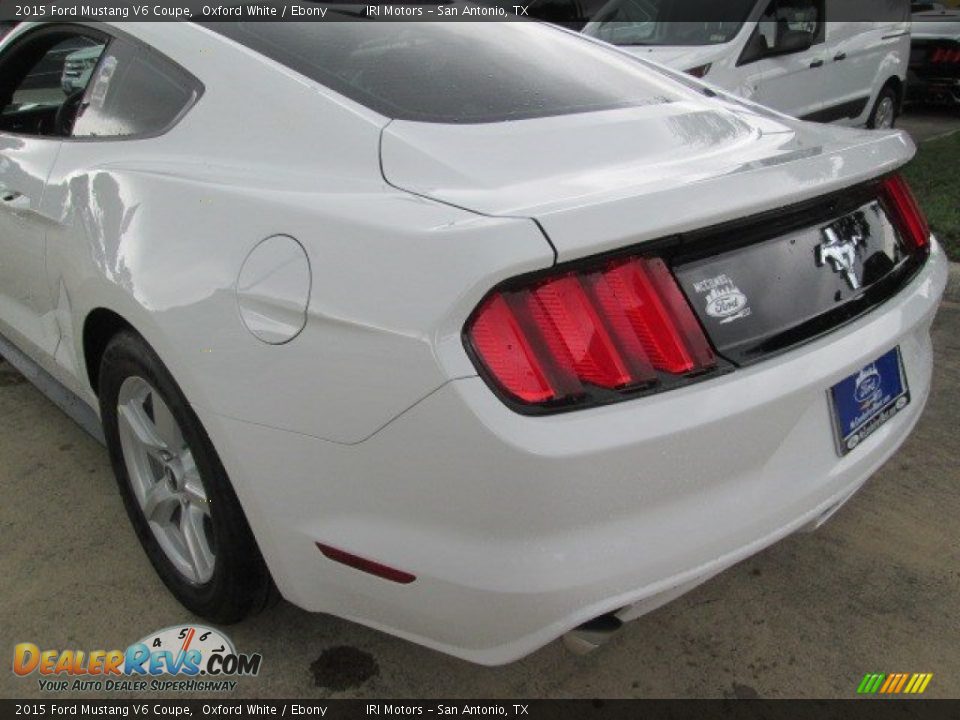 2015 Ford Mustang V6 Coupe Oxford White / Ebony Photo #13