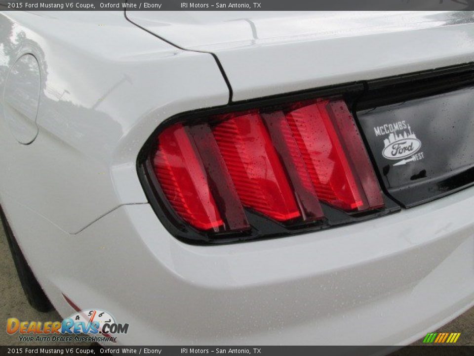 2015 Ford Mustang V6 Coupe Oxford White / Ebony Photo #14