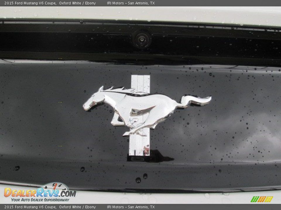 2015 Ford Mustang V6 Coupe Oxford White / Ebony Photo #16
