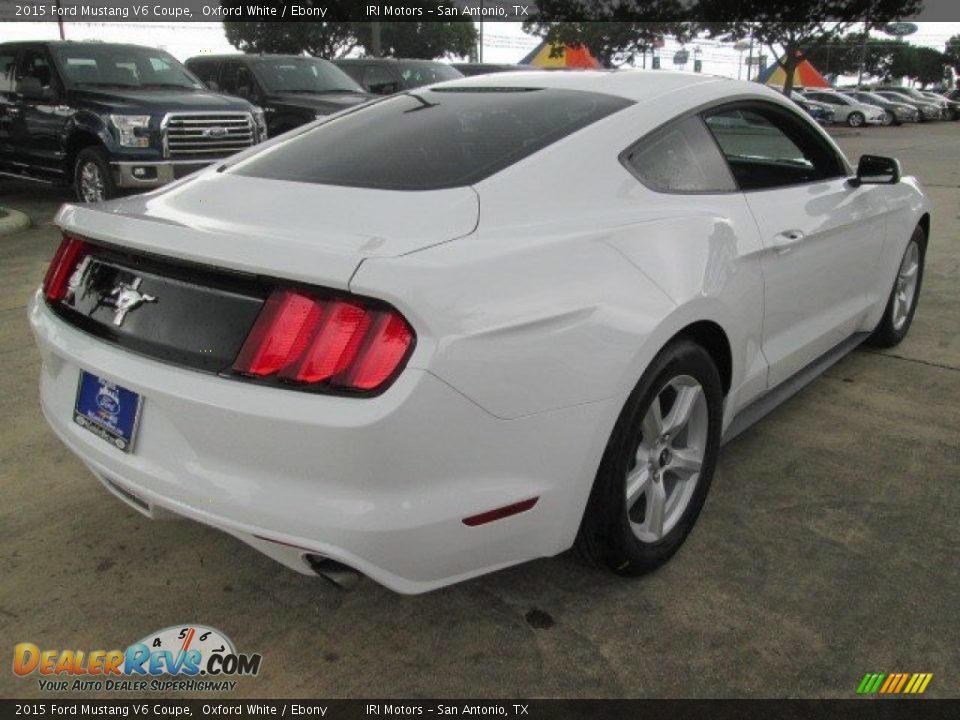 2015 Ford Mustang V6 Coupe Oxford White / Ebony Photo #17