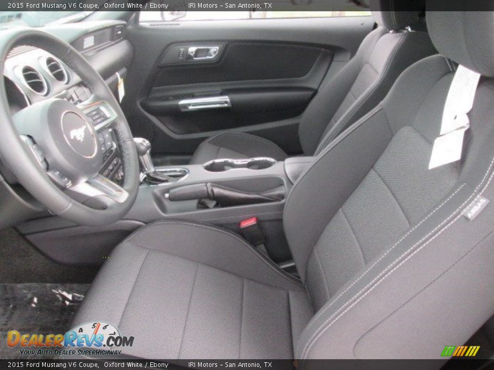 2015 Ford Mustang V6 Coupe Oxford White / Ebony Photo #27