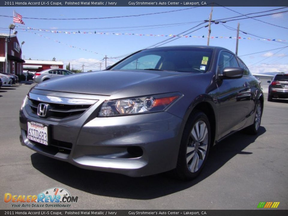 2011 Honda Accord LX-S Coupe Polished Metal Metallic / Ivory Photo #3