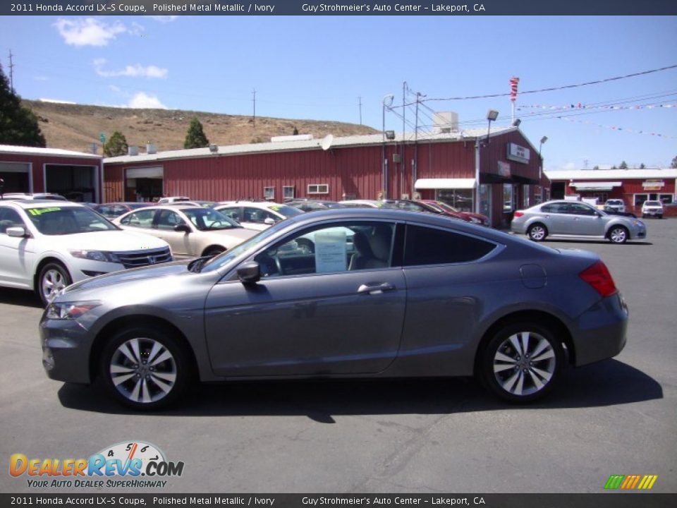 2011 Honda Accord LX-S Coupe Polished Metal Metallic / Ivory Photo #4