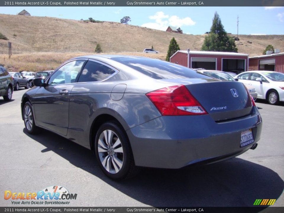 2011 Honda Accord LX-S Coupe Polished Metal Metallic / Ivory Photo #5