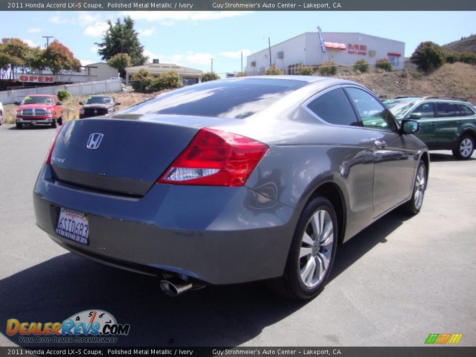 2011 Honda Accord LX-S Coupe Polished Metal Metallic / Ivory Photo #7