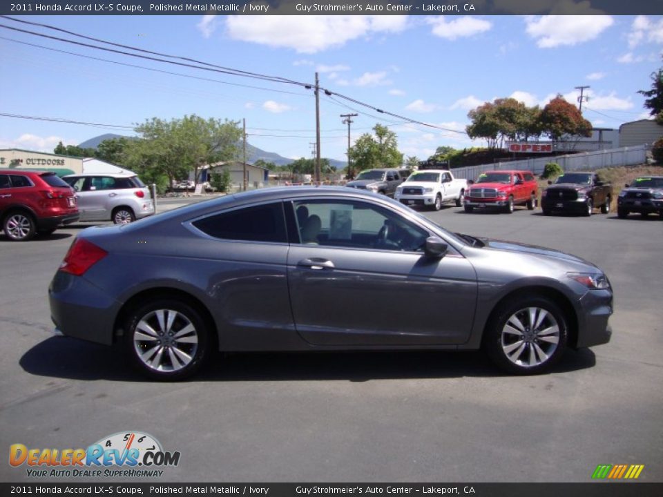 2011 Honda Accord LX-S Coupe Polished Metal Metallic / Ivory Photo #8