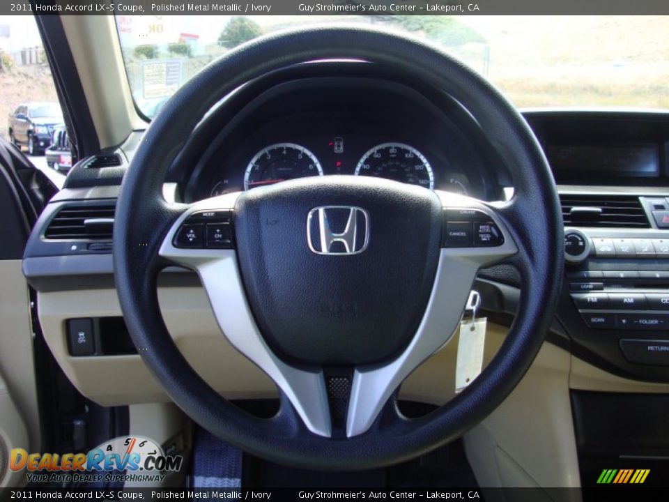 2011 Honda Accord LX-S Coupe Polished Metal Metallic / Ivory Photo #13