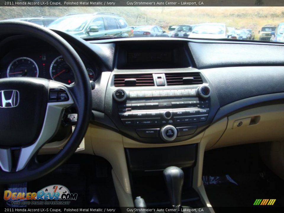 2011 Honda Accord LX-S Coupe Polished Metal Metallic / Ivory Photo #14