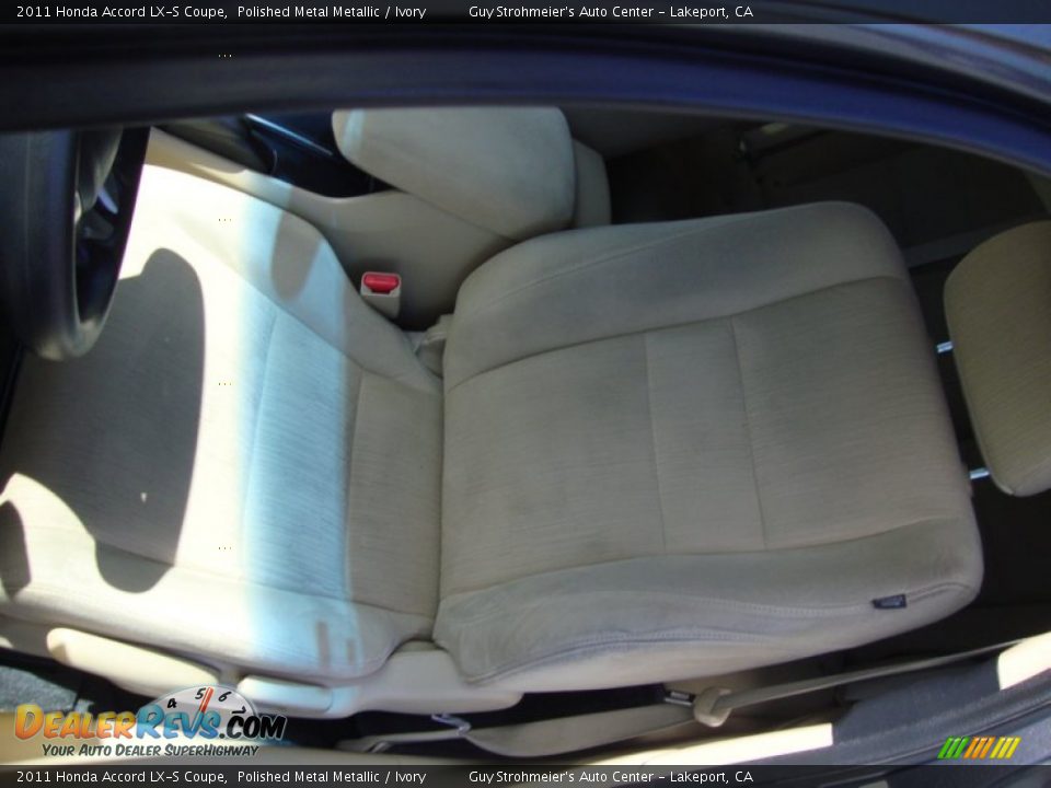 2011 Honda Accord LX-S Coupe Polished Metal Metallic / Ivory Photo #19