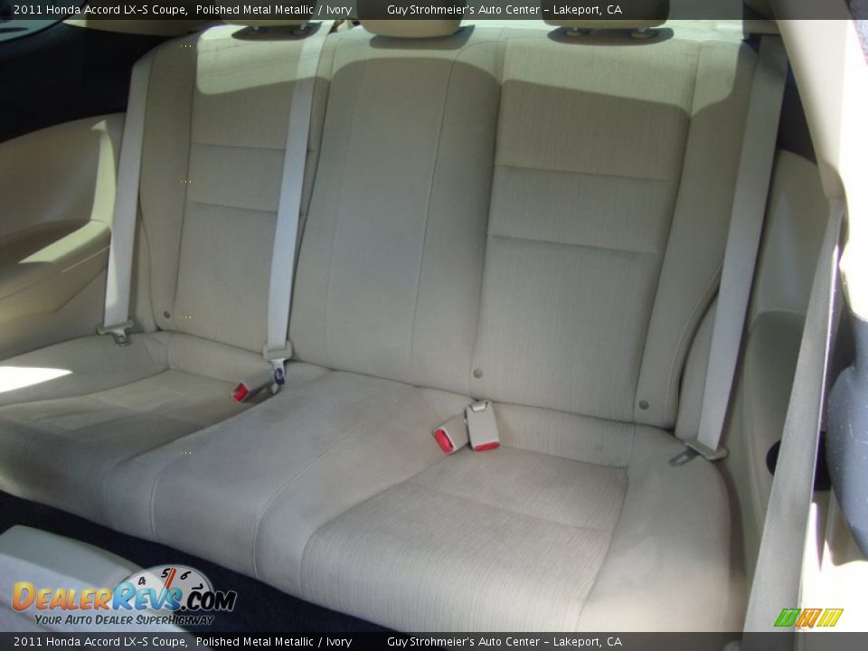2011 Honda Accord LX-S Coupe Polished Metal Metallic / Ivory Photo #21