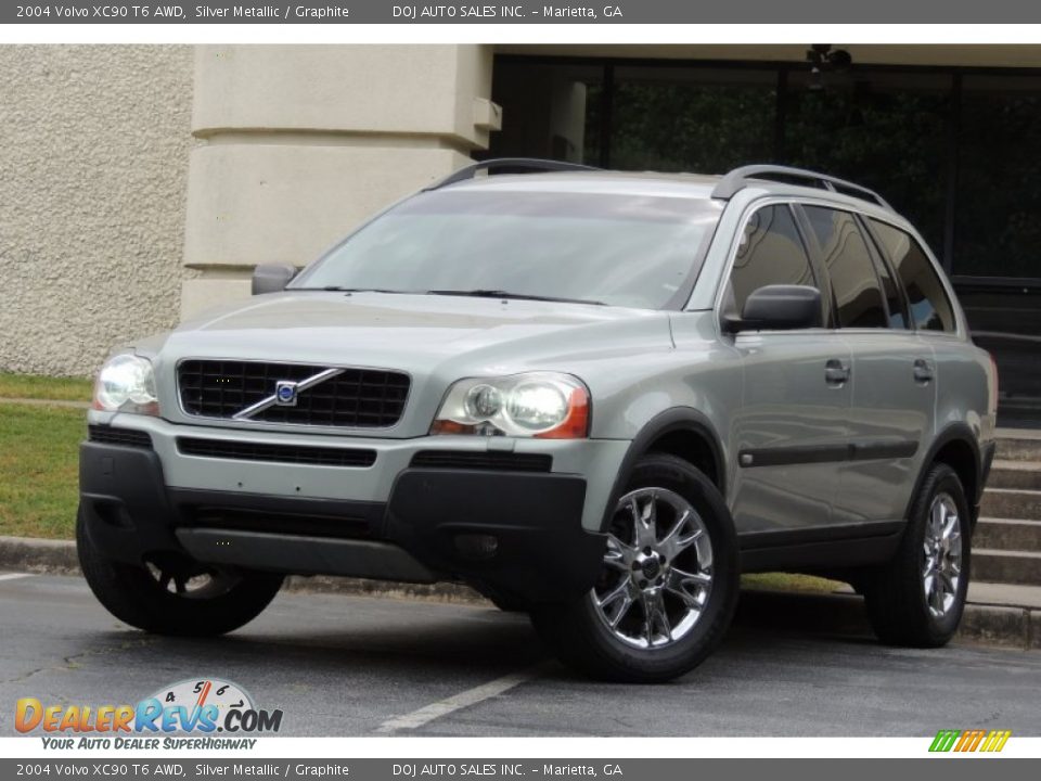 2004 Volvo XC90 T6 AWD Silver Metallic / Graphite Photo #1