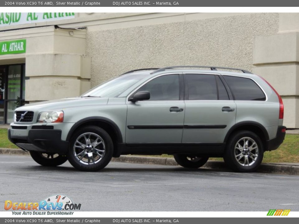 2004 Volvo XC90 T6 AWD Silver Metallic / Graphite Photo #2