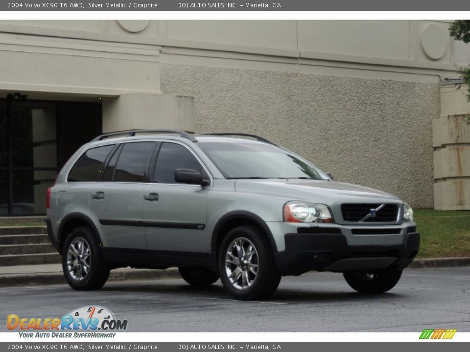 2004 Volvo XC90 T6 AWD Silver Metallic / Graphite Photo #4