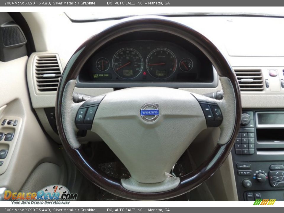 2004 Volvo XC90 T6 AWD Silver Metallic / Graphite Photo #14