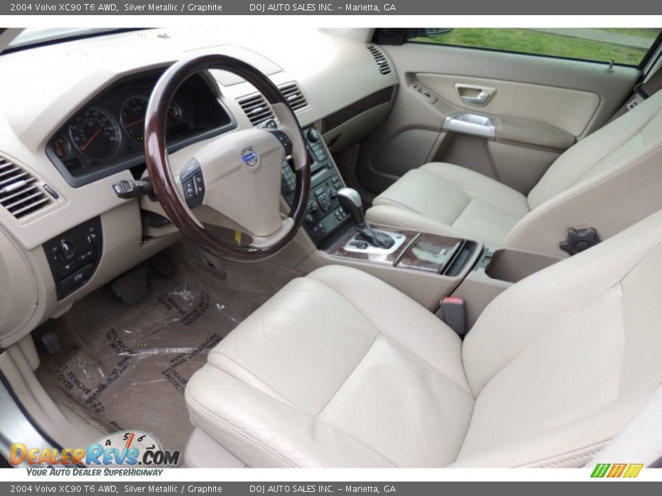 2004 Volvo XC90 T6 AWD Silver Metallic / Graphite Photo #21