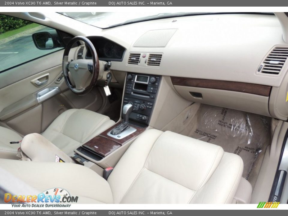 2004 Volvo XC90 T6 AWD Silver Metallic / Graphite Photo #22