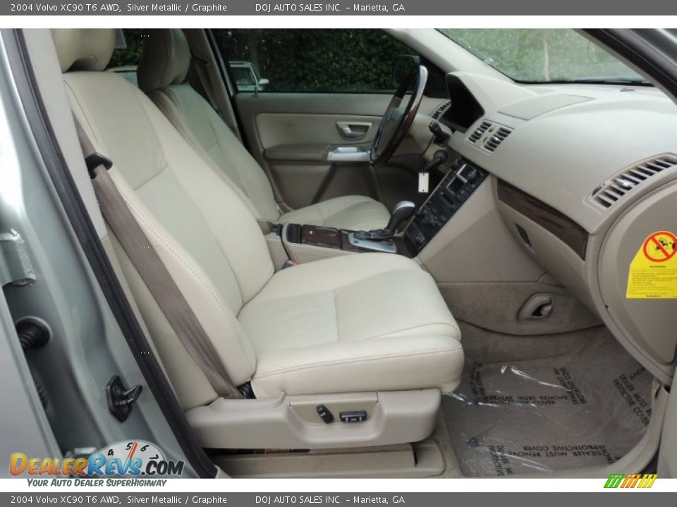 2004 Volvo XC90 T6 AWD Silver Metallic / Graphite Photo #23