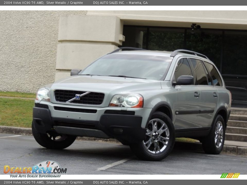 2004 Volvo XC90 T6 AWD Silver Metallic / Graphite Photo #26