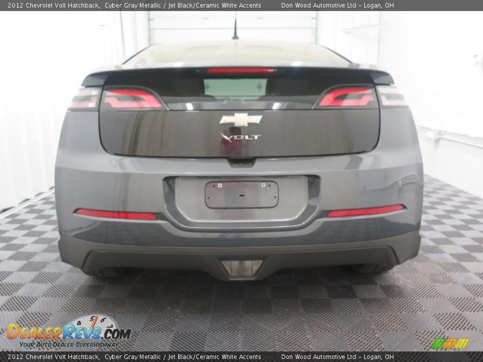 2012 Chevrolet Volt Hatchback Cyber Gray Metallic / Jet Black/Ceramic White Accents Photo #5