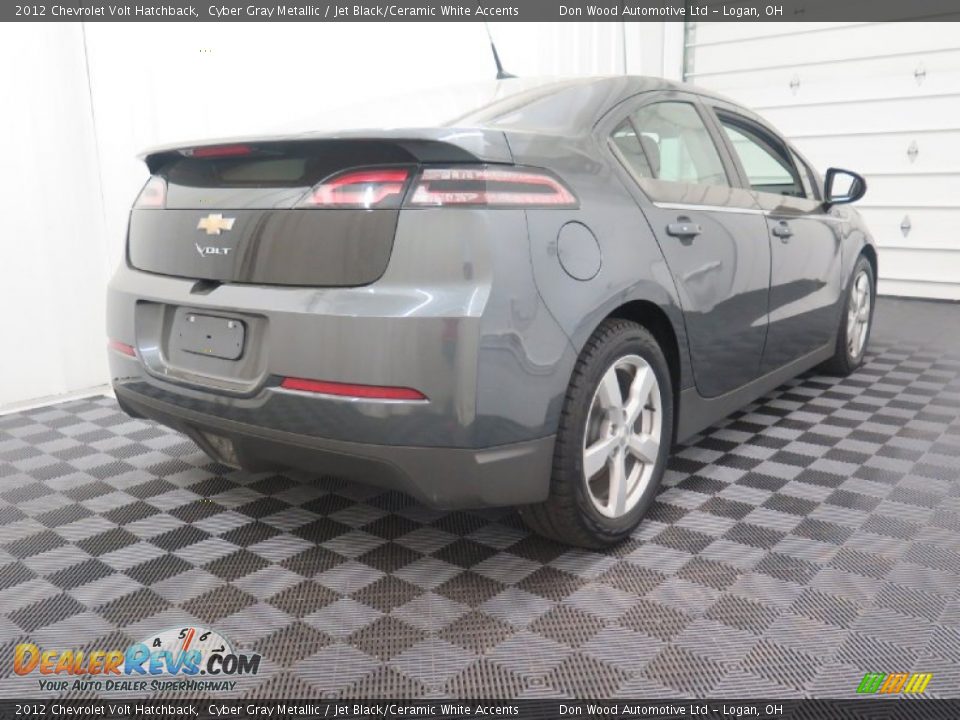 2012 Chevrolet Volt Hatchback Cyber Gray Metallic / Jet Black/Ceramic White Accents Photo #6