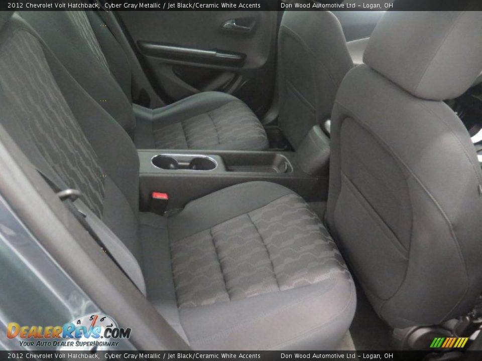 2012 Chevrolet Volt Hatchback Cyber Gray Metallic / Jet Black/Ceramic White Accents Photo #8