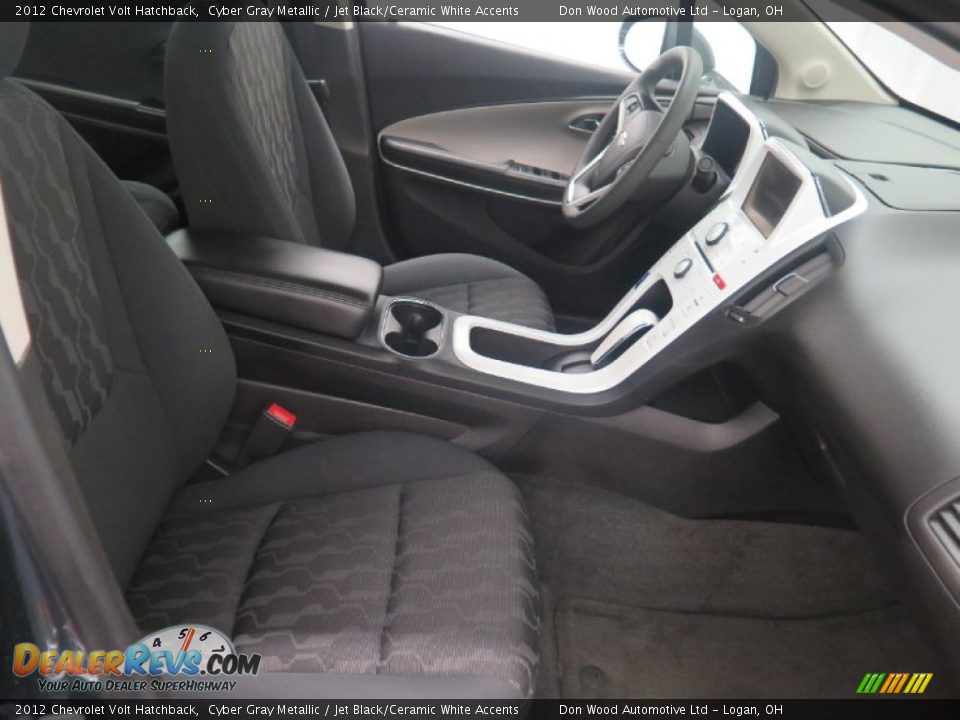 2012 Chevrolet Volt Hatchback Cyber Gray Metallic / Jet Black/Ceramic White Accents Photo #10