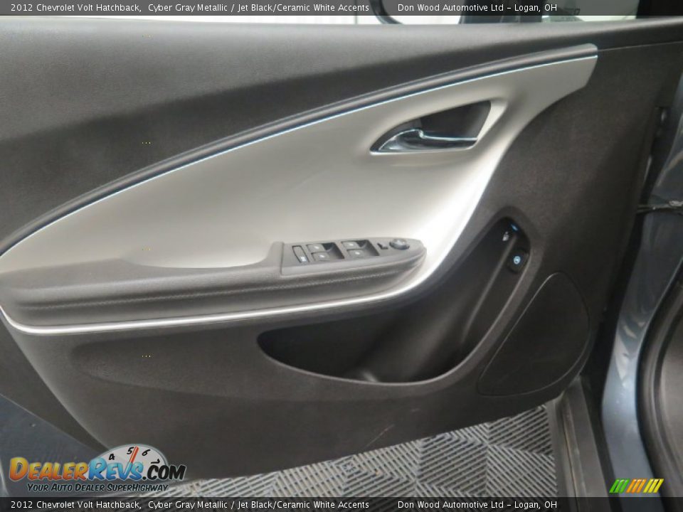 2012 Chevrolet Volt Hatchback Cyber Gray Metallic / Jet Black/Ceramic White Accents Photo #11