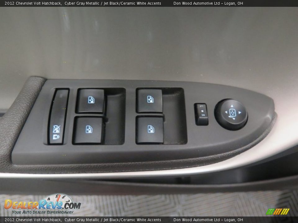 2012 Chevrolet Volt Hatchback Cyber Gray Metallic / Jet Black/Ceramic White Accents Photo #12