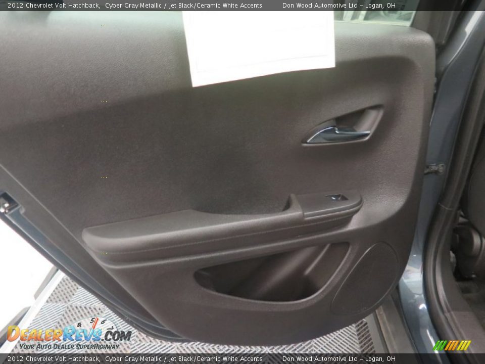 2012 Chevrolet Volt Hatchback Cyber Gray Metallic / Jet Black/Ceramic White Accents Photo #13