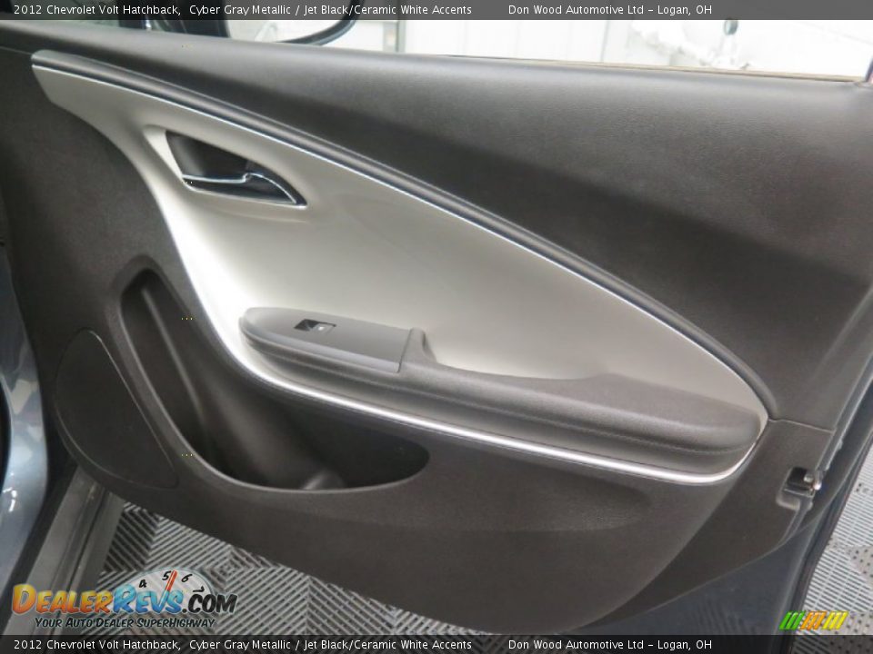 2012 Chevrolet Volt Hatchback Cyber Gray Metallic / Jet Black/Ceramic White Accents Photo #15