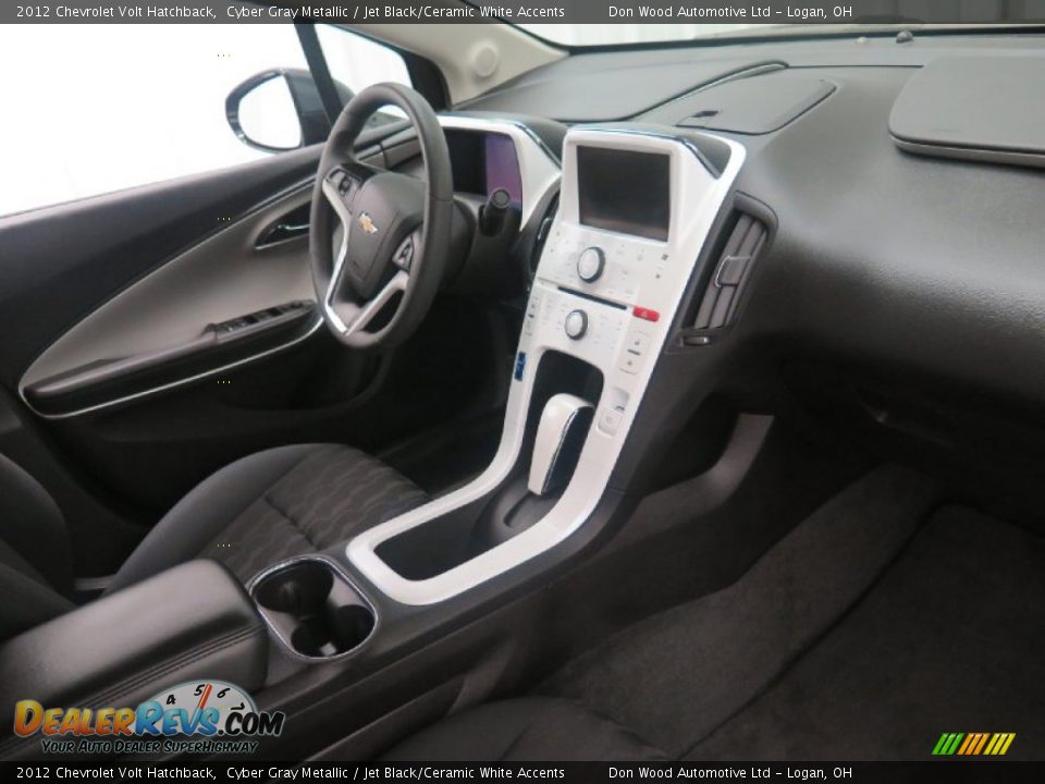 2012 Chevrolet Volt Hatchback Cyber Gray Metallic / Jet Black/Ceramic White Accents Photo #17