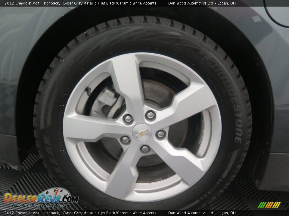 2012 Chevrolet Volt Hatchback Cyber Gray Metallic / Jet Black/Ceramic White Accents Photo #22