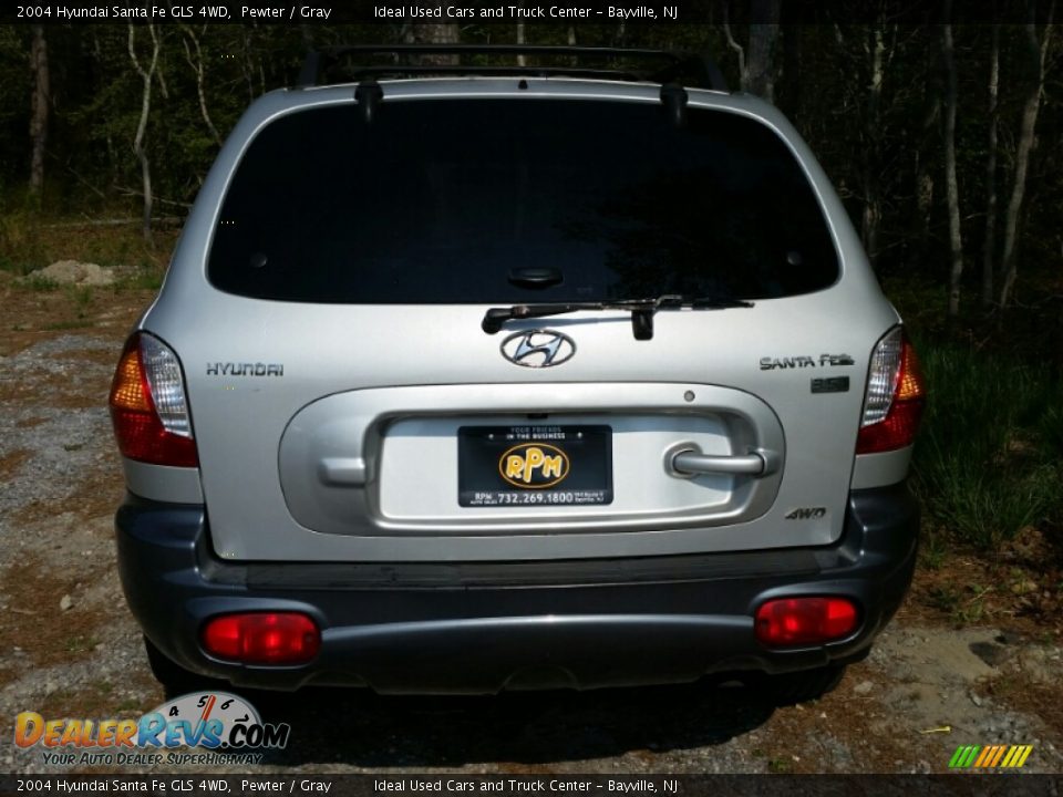 2004 Hyundai Santa Fe GLS 4WD Pewter / Gray Photo #8