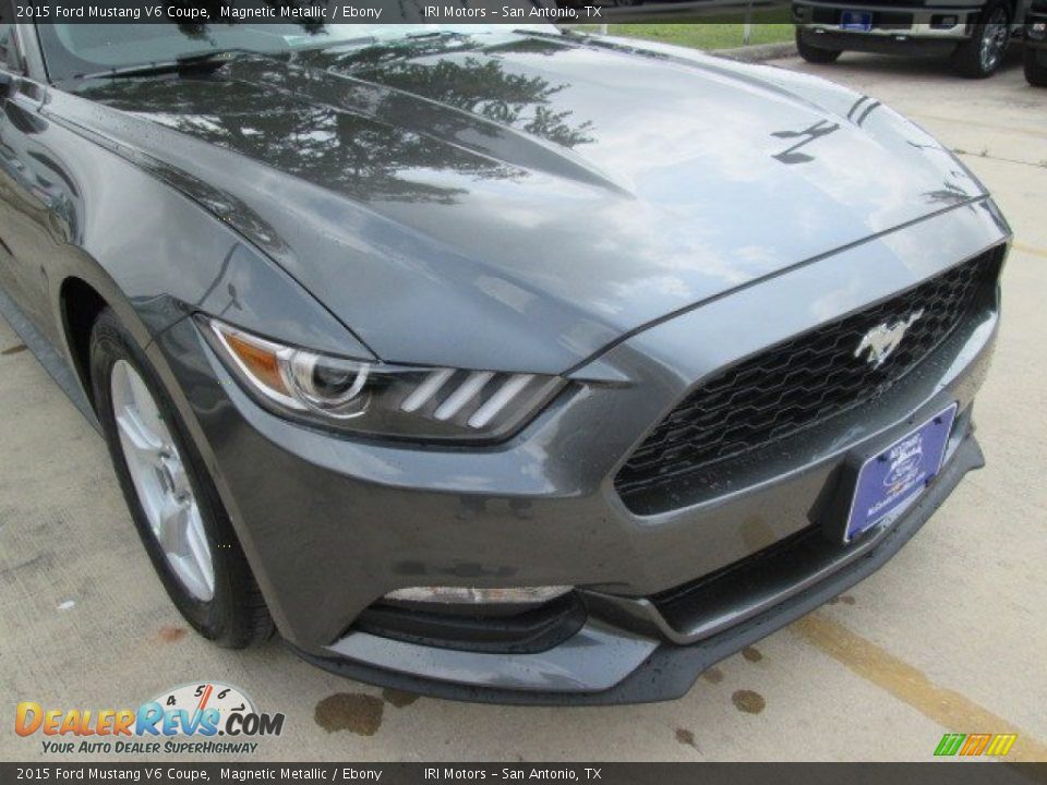 2015 Ford Mustang V6 Coupe Magnetic Metallic / Ebony Photo #3
