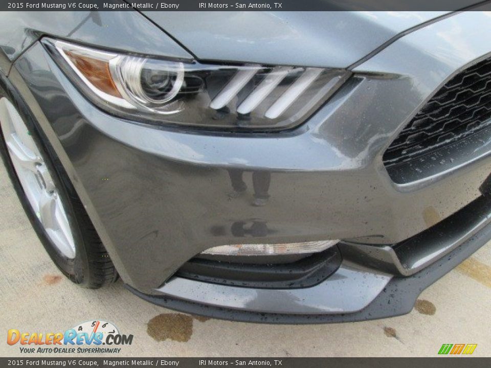 2015 Ford Mustang V6 Coupe Magnetic Metallic / Ebony Photo #4